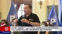 Daniel Urresti y sus imprecisiones respecto a la logística del Ministerio del Interior