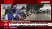 Defensoría del Pueblo llegó a Ica para intermediar en protestas de trabajadores agrarios