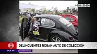Delincuentes robaron auto de colección en Surco