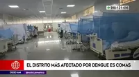Dengue en Lima: Comas es el distrito más afectado por la enfermedad