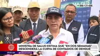 Dengue en Perú: Ministra Gutiérrez estimó que curva de contagios bajará en dos semanas
