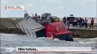 El desborde de la laguna 'La Niña' que destruyó la carretera Chiclayo-Parachique