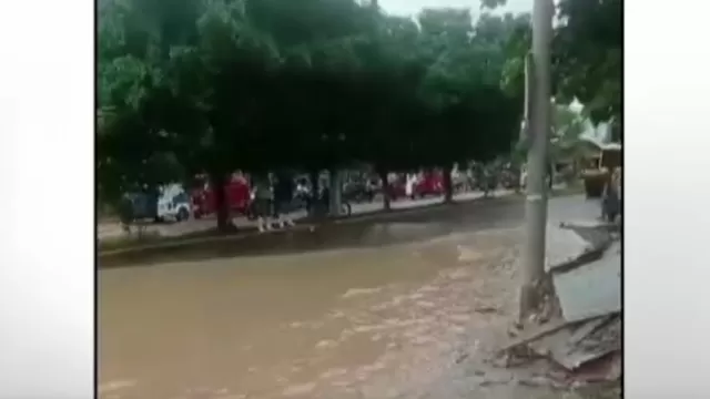 Calles de Iñapari se han visto afectadas por el desborde del río Acre / Captura: Canal N