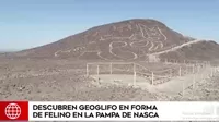 Descubren geoglifo de un felino en la Pampa de Nasca