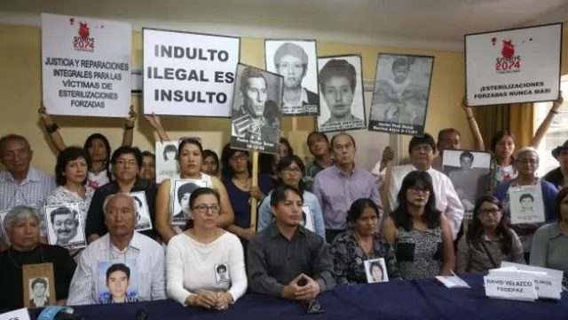 Familiares de víctimas de La Cantuta y Barrios Altos. Foto: archivo El Comercio 