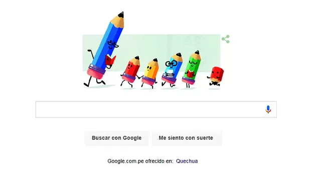 Día del Maestro: Google les rinde homenaje con pintoresco doodle