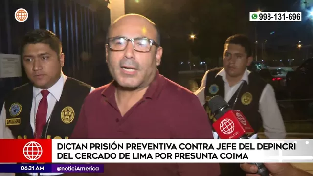 Dictan prisión preventiva contra jefe del Depincri Cercado de Lima por presunta coima