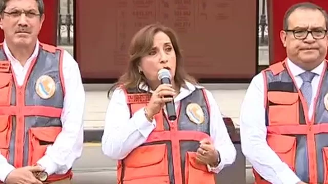 Presidenta Boluarte invocó a los peruanos a participar en los próximos simulacros de prevención