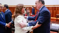 Dina Boluarte y Rafael López Aliaga mantuvieron reunión en Palacio de Gobierno