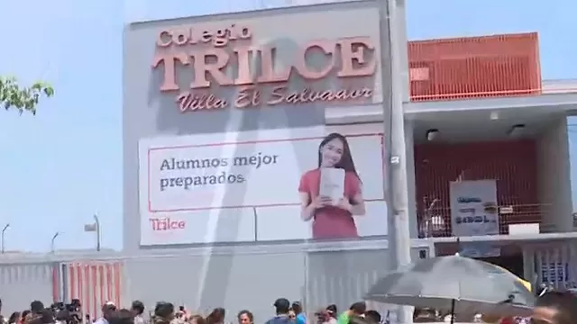 Colegio Trilce de Villa El Salvador. Foto: captura de video Canal N