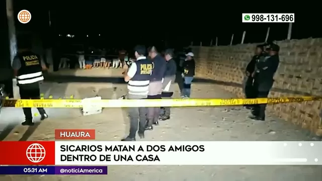 Doble crimen en Huaura: Sicarios asesinaron a amigos en una vivienda