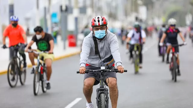 Paseo en bicicleta. Foto: Andina / Difusión
