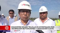 Ministro de Transportes Edmer Trujillo renunció a su cargo