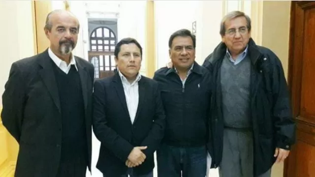 Mauricio Mulder, Elías Rodríguez, Javier Velásquez Quesquén y Jaime del Castillo. 