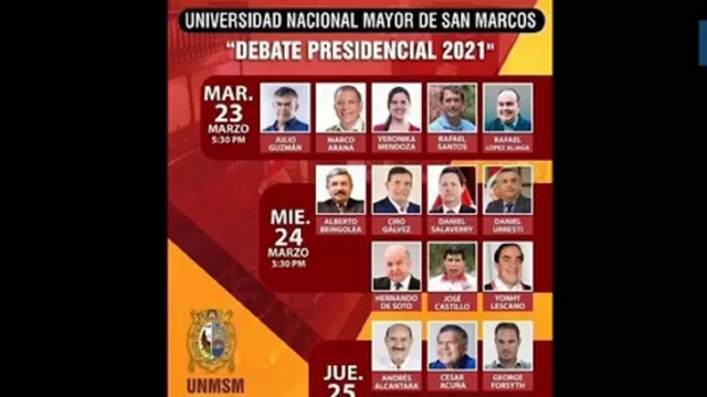 Elecciones 2021: Alberto Beingolea y Rafael Santos debatieron en la UNMSM