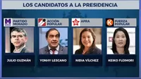 Elecciones 2021: Los candidatos presidenciales que solicitaron su inscripción ante el JNE