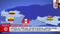 ¿Existe un Tribunal Constitucional Andino como asegura una candidata de Fuerza Popular?