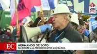 Elecciones 2021: Hernando de Soto retó a Yonhy Lescano a un debate en Puno