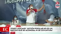 Elecciones 2021: Lescano criticó a Fujimori por señalar que otorgará el indulto a su padre