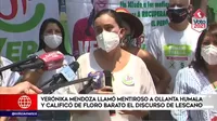Verónika Mendoza llamó mentiroso a Ollanta Humala y calificó de floro barato el discurso de Lescano
