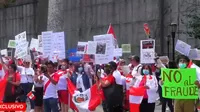 Elecciones 2021: Peruanos protestaron frente a la sede de la ONU en Nueva York y pidieron transparencia en el conteo de votos