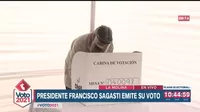 Elecciones 2021: Presidente Sagasti emitió su voto en la Universidad Agraria