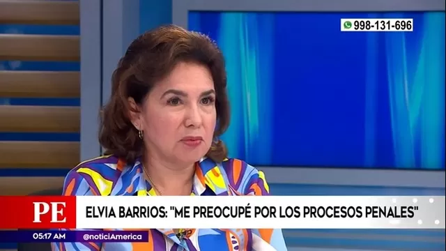 Elvia Barrios: "Me preocupé por los procesos penales"