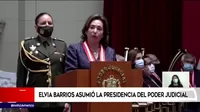 Elvia Barrios asumió la presidencia del Poder Judicial