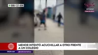 Escolar intentó acuchillar a compañero durante pelea en San Juan de Miraflores