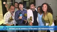 Estrellas de América Televisión recibieron los "Premios Luces"