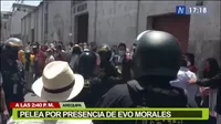 Evo Morales: Se registraron enfrentamientos por la presencia del exmandatario en Arequipa 