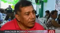 Exalcalde Ricardo Chiroque salió de prisión luego de casi tres años