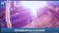 Villa El Salvador: Cámara de seguridad captó momento de explosión en planta envasadora