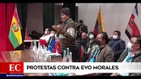 Evo Morales: Se registraron protestas en contra del ex presidente boliviano