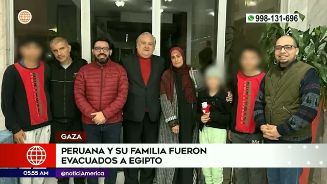 Familia peruana fue evacuada de Gaza