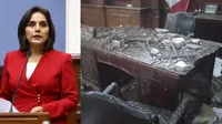 Techo del despacho de la congresista Patricia Juárez se desplomó por filtración