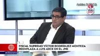 Fiscalía de la Nación incorporó a Víctor Rodríguez Monteza como miembro titular del JNE