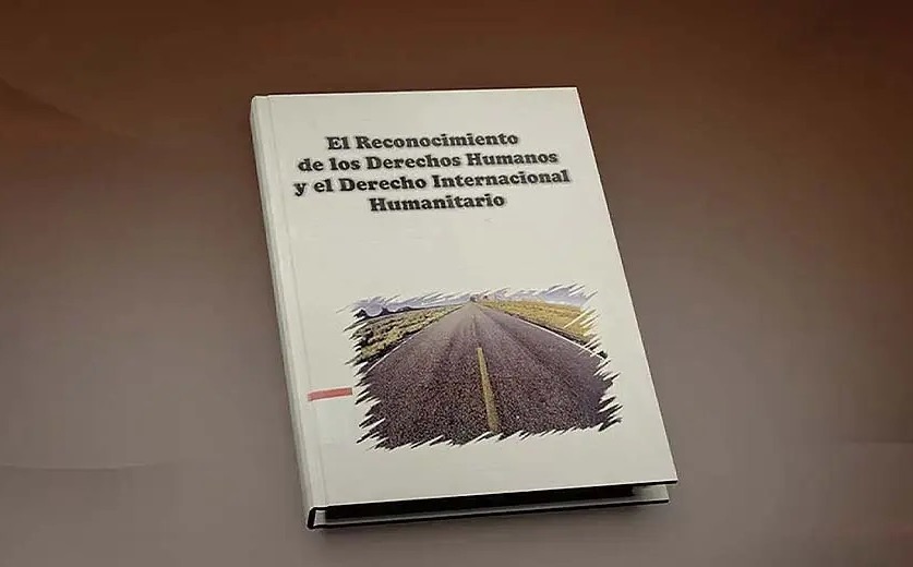 El libro de Dina Boluarte titulado El reconocimiento de los Derechos Humanos y el Derecho Internacional Humanitario - Fuente: La Lupa