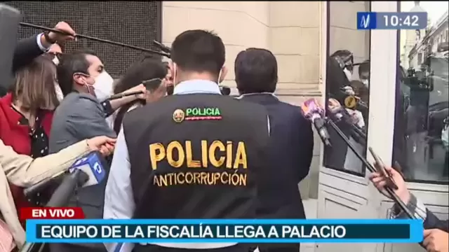 Fiscalía Anticorrupción llegó a Palacio de Gobierno para diligencia de caso Bruno Pacheco