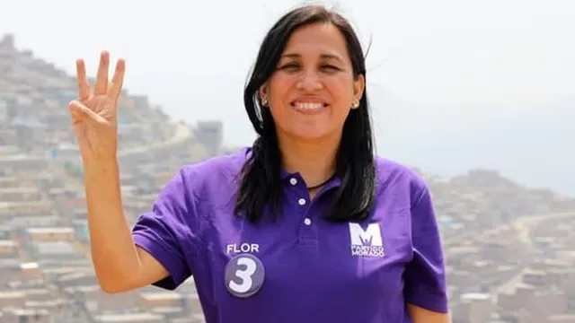 Flor Pablo, excandidata a la vicepresidencia por el Partido Morado