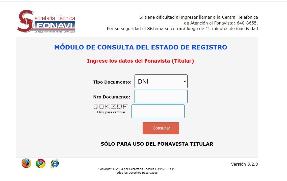 Imagen: Web de Secretaria Técnica Fonavi