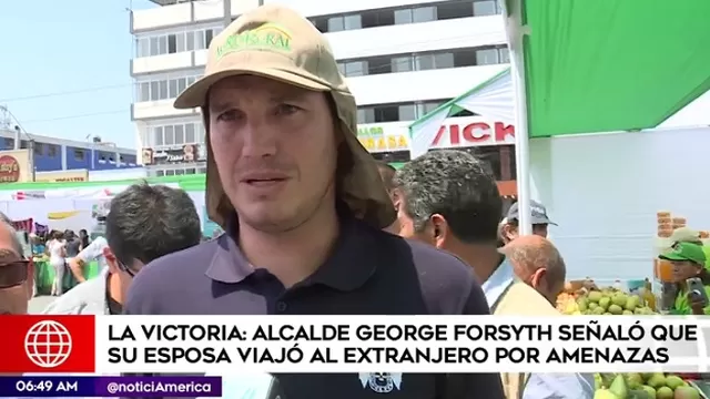 George Forsyth, alcalde de La Victoria. Foto: América TV