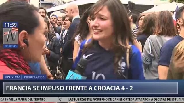 Franceses en Lima celebraron el triunfo de 'les bleus' en la final del Mundial