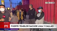 Fuerte sismo sorprendió a ciudadanos que formaban colas en el vacunatorio de La Videna 