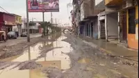 Fuertes lluvias dejan afectada la vía principal de la ciudad de Tumbes