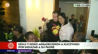 Fujimori: Kenji y Keiko agradecen a PPK por indultar a su padre