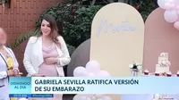 Gabriela Sevilla ratifica versión de su embarazo