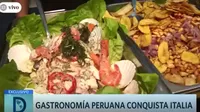 Gastronomía peruana conquista Italia