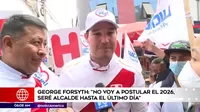 George Forsyth: "No postularé el 2026, seré alcalde de Lima hasta el último día"