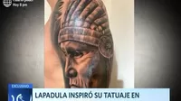 Gianluca Lapadula inspiró su tatuaje en los Pieles rojas de Paramonga